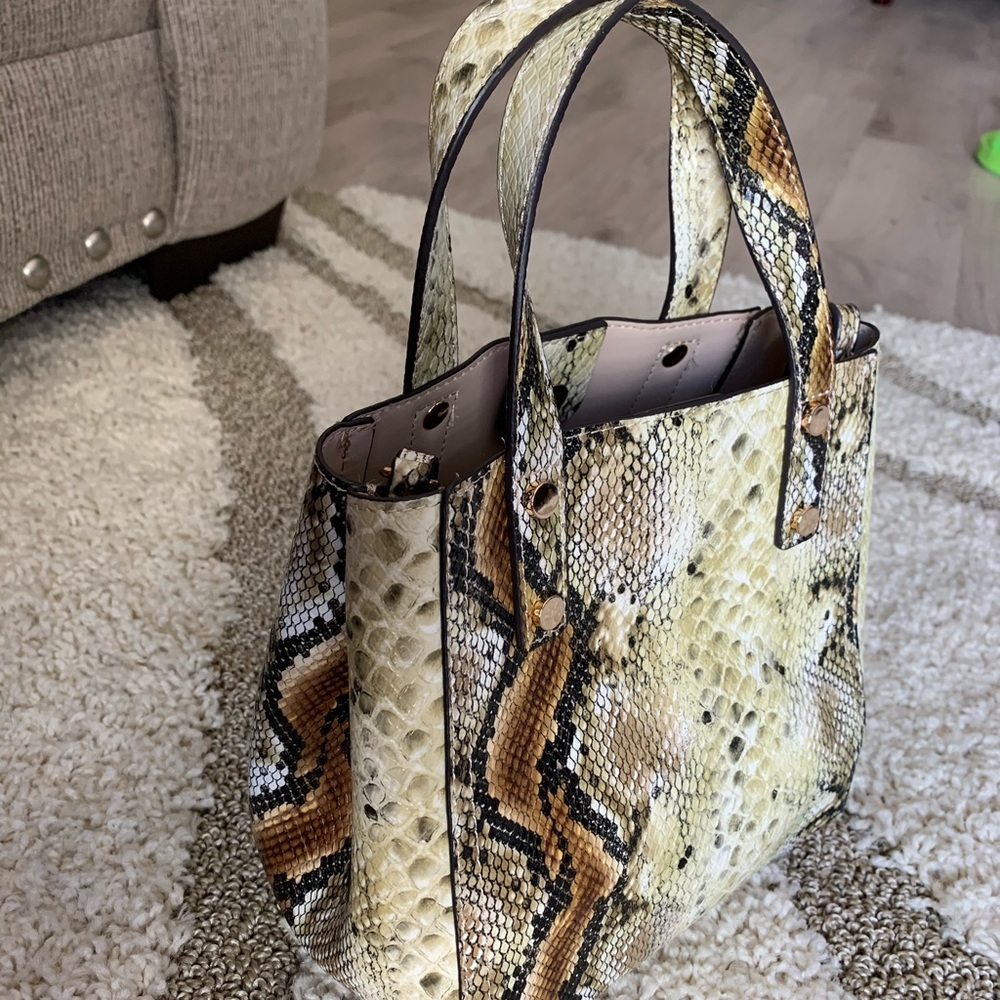 H&M faux snake skin handbag - never used
